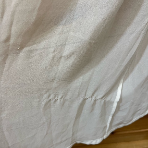 Vtg Victoria's Secret Robe M/L Sheer Ivory Chiffon Lace Trim Long B124 - Picture 13 of 16